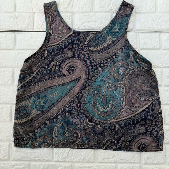 Vintage Victoria's Secret Gold Label Silk Floral Fairy Y2K Tank Sleepwear - Picture 3 of 3